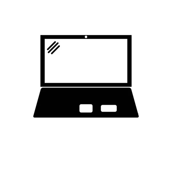 Laptop Conexión Icono Vector Diseño Plantilla Tecnología Touch Electronic Creative — Vector de stock