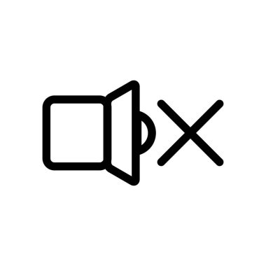 Ses Açıklaması ve Dilsiz Simge Vektörü Tasarım Şablonu