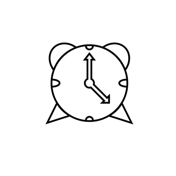 Ρολόι Συναγερμού Ώρα Διάνυσμα Πρότυπο Σχεδιασμού Εικονιδίων Και Εικονογράφηση — Διανυσματικό Αρχείο
