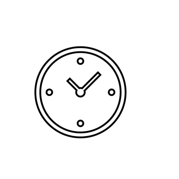 Modèle Illustration Conception Icône Vectorielle Heure Alarme Horloge — Image vectorielle