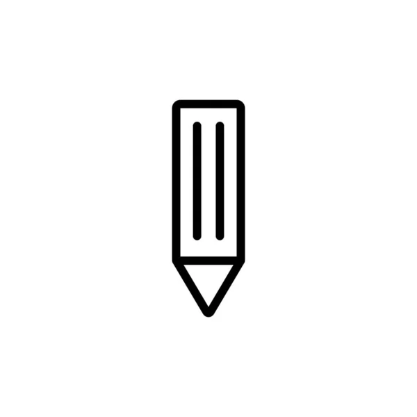 Bleistift Icon Design Vektor Vorlage Und Illustration Beste Kreative Idee — Stockvektor