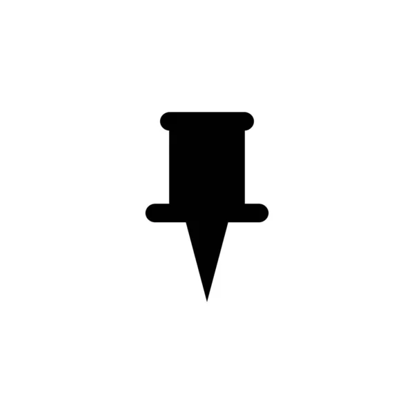 Paper Pin Attachment Icon Design Vector Illustration Template — Stock Vector
