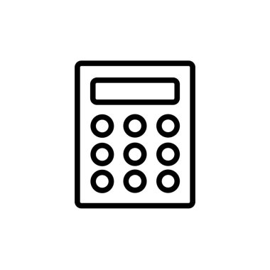 Hesap Makinesi Simgesi Tasarım Logo Vektörü Şablonu İllüstrasyonu