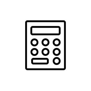 Hesap Makinesi Simgesi Tasarım Logo Vektörü Şablonu İllüstrasyonu