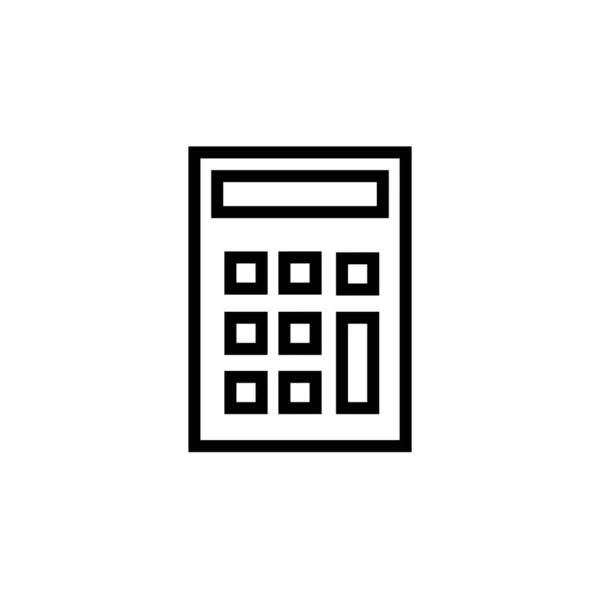 Ikona Projekt Kalkulator Logo Wektor Szablon Ilustracja — Wektor stockowy