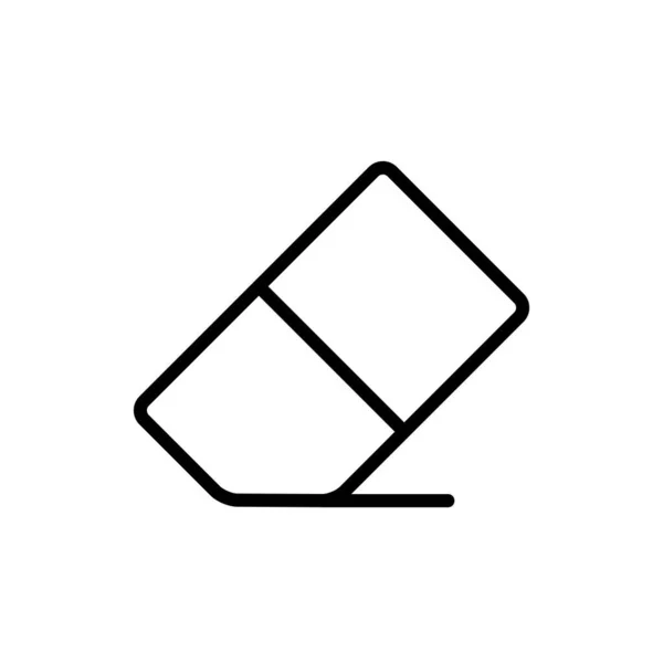 Radiergummi Icon Design Vector Template Illustration Logo Outline Style — Stockvektor