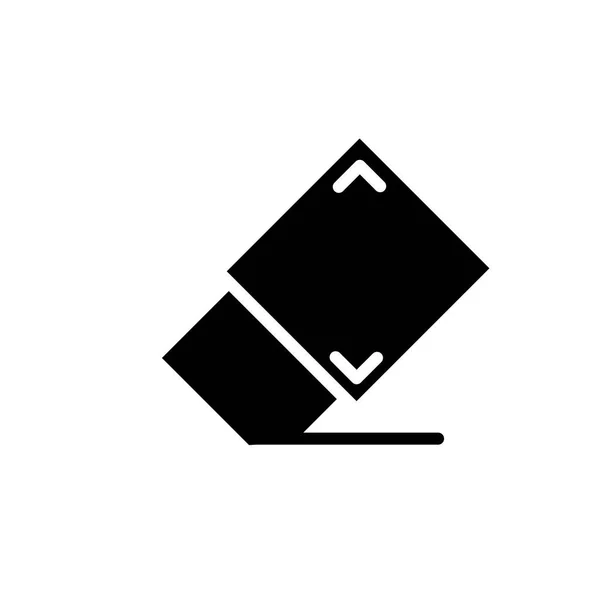 Ерозійна Піктограма Векторний Дизайн Логотипу Шаблон Стилю Гліфа Ілюстрація — стоковий вектор