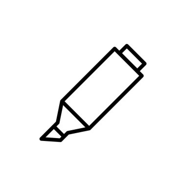 Vurgulayıcı Simge Tasarımı Logo Şablonu Çizim Düz Biçimi