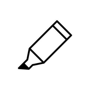 Vurgulayıcı Simge Tasarımı Logo Şablonu Çizim Düz Biçimi