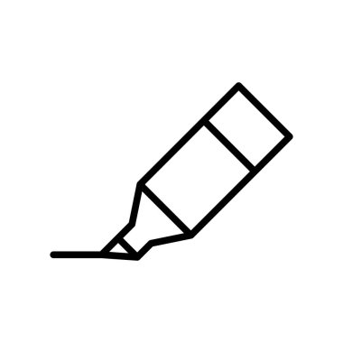 Vurgulayıcı Simge Tasarımı Logo Şablonu Çizim Düz Biçimi