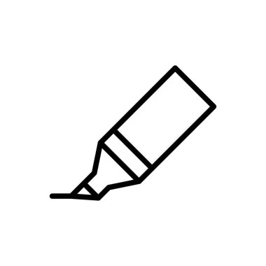 Vurgulayıcı Simge Tasarımı Logo Şablonu Çizim Düz Biçimi