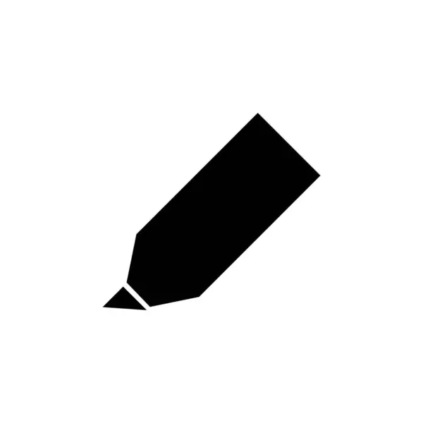 Highlighter Значок Логотип Дизайн Вектор Шаблон Ілюстрація Плоский Гліф Стиль — стоковий вектор