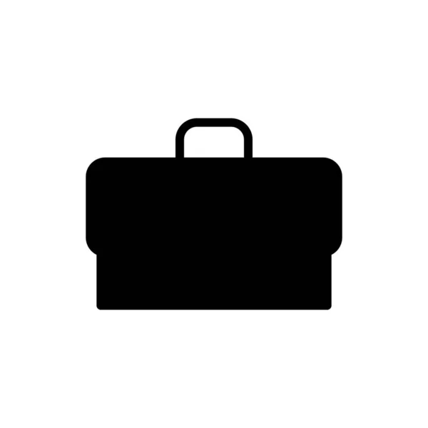 Briefcase Icon Design Logo Vector Template Illustration Glyph Style — Stock Vector