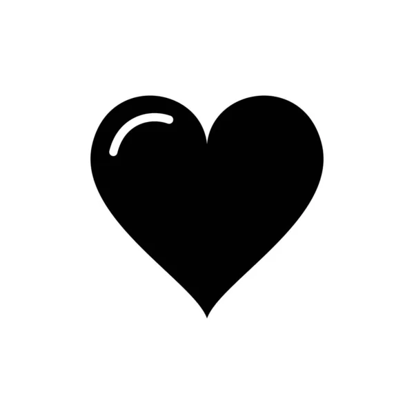 Corazón Amor Icono Símbolo Vector Logotipo Diseño Plantilla Ilustración — Vector de stock