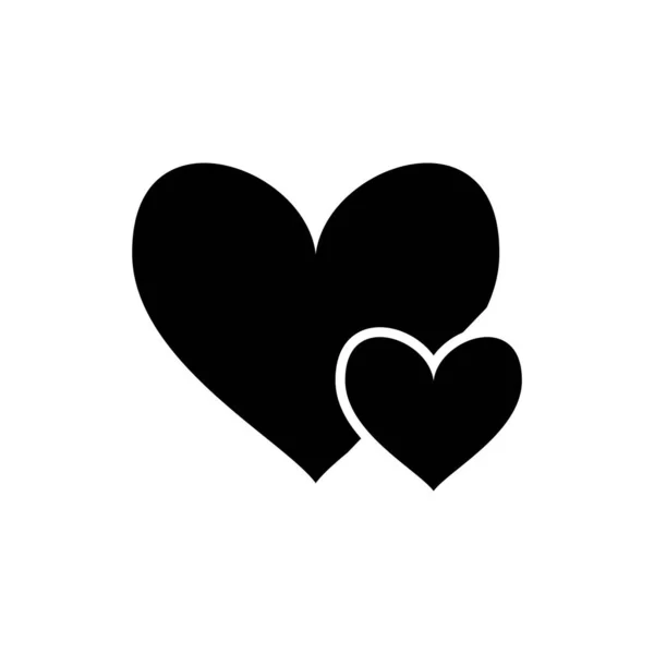 Corazón Amor Icono Símbolo Vector Logotipo Diseño Plantilla Ilustración — Vector de stock