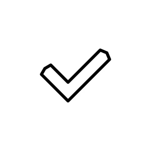Marca Verificación Icono Diseño Vector Logo Plantilla Ilustración Signo Símbolo — Archivo Imágenes Vectoriales
