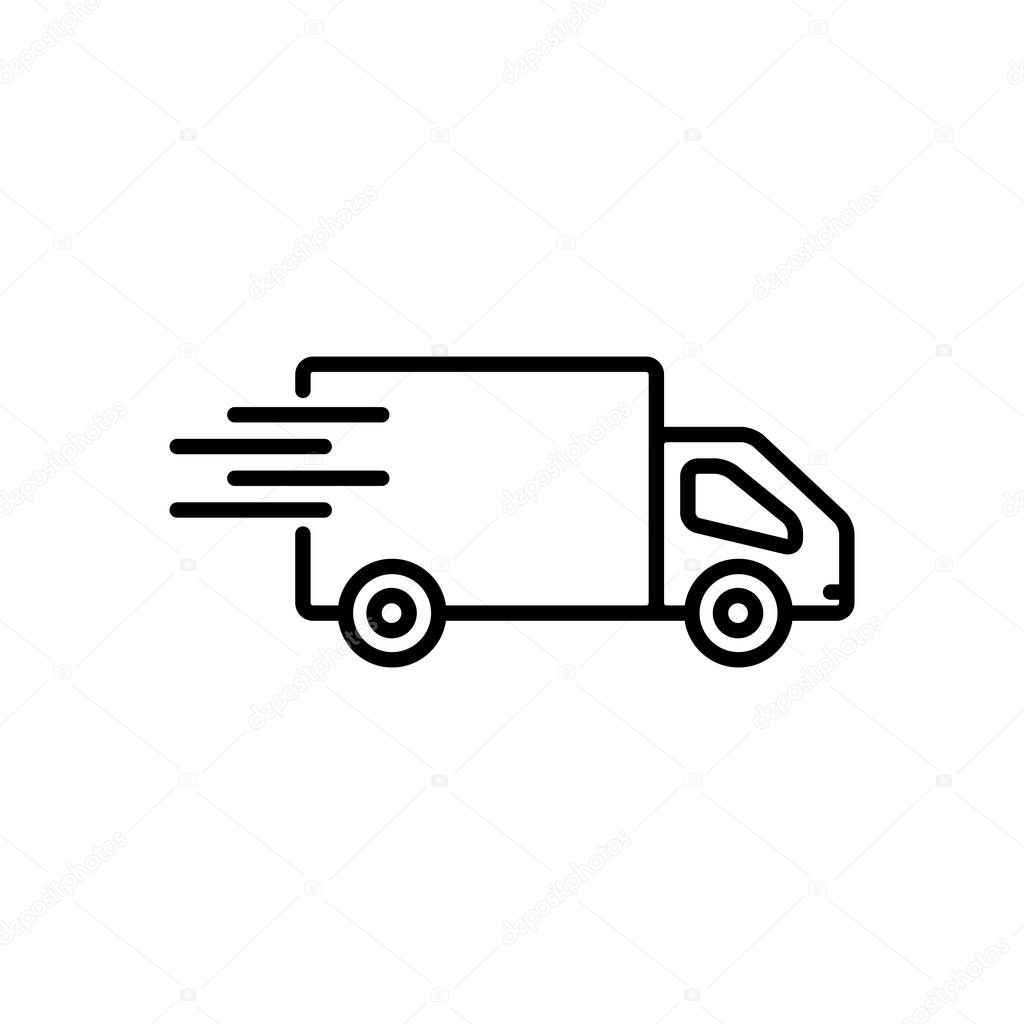 Delivery Icon Design Vector Logo Template Illustration Sign And Symbol