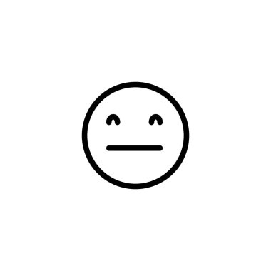 Bozuk Yüz Duygusal Tasarım Logo Vektör Şablonu ve Çizim İşareti Sembolü