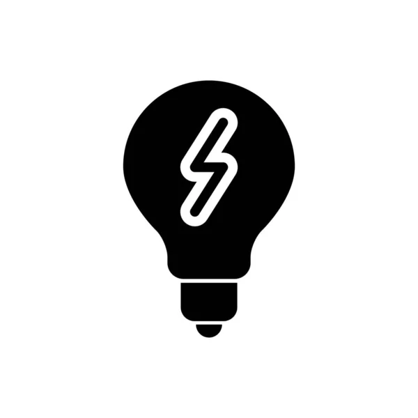 Modèle Vectoriel Logo Conception Icône Ampoule Signe Symbole Illustration — Image vectorielle