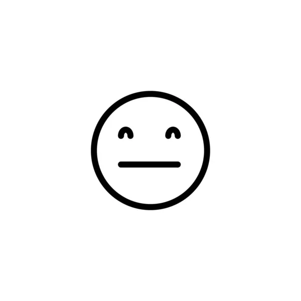 悪い顔の絵文字デザインのロゴベクトルテンプレートとイラストサインシンボル — ストックベクタ