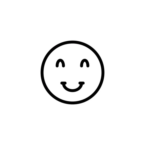 Sorriso Rosto Ícone Design Logo Vetor Modelo Ilustração Sinal Símbolo — Vetor de Stock
