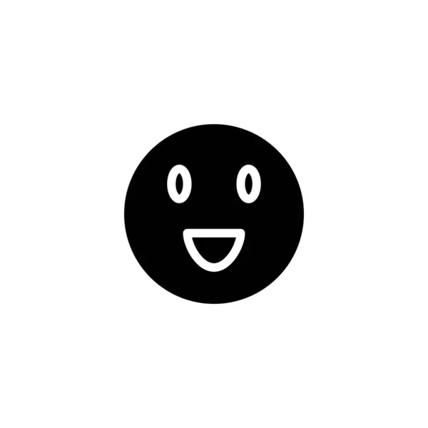 Gülen Yüz Simgesi Tasarım Logosu Şablonu Llüstrasyon Şareti Sembol — Stok Vektör