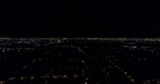 Luchtfoto Drone Van Nacht Florida Verenigde Staten Drone View Bovenaanzicht — Stockvideo