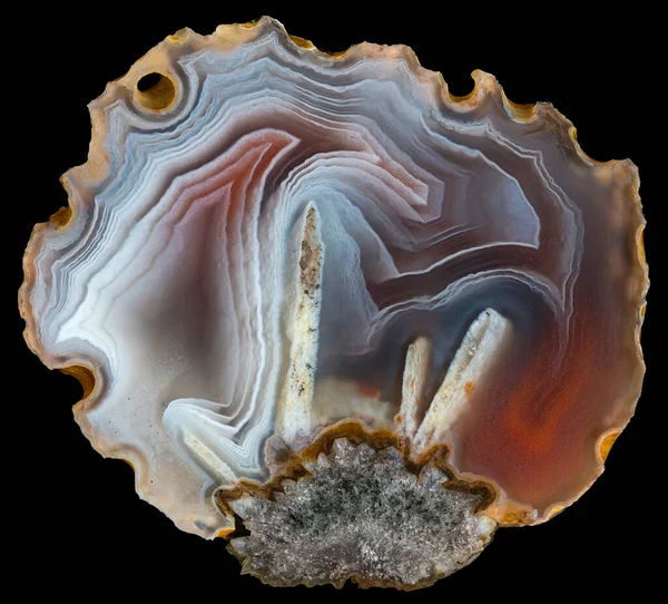 Slice Agate Siberia Russia — Stock Photo, Image