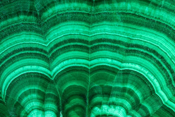 Крупный План Текстуры Зеленого Полудрагоценного Каменного Малахита — стоковое фото