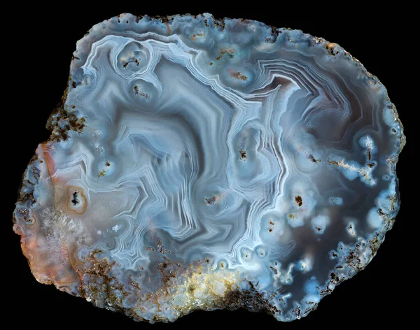 Egy Szelet Agate Geode Oroszország Kemerovo Régió — Stock Fotó