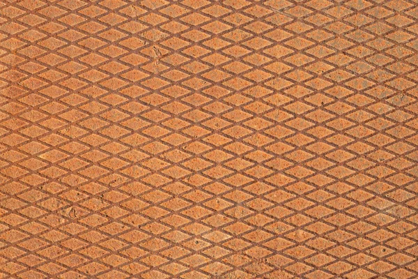 Textura Metálica Enferrujada Com Grade Rômbica — Fotografia de Stock