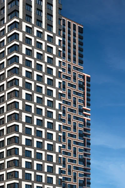 Fragment Newly Built High Rise Residential Complex Moscow — Stock Photo, Image