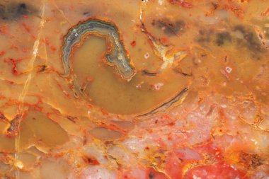 Kırmızı ve sarı Jasper 'ın yakın çekim dokusu.