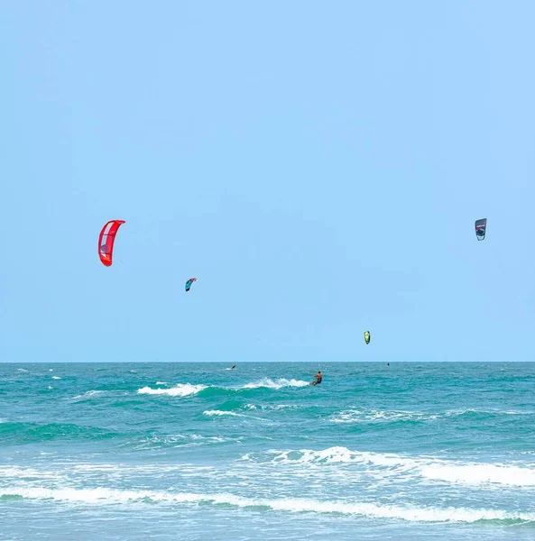 Kitesurfen Thailand Hua Hin Een Zonnige Dag — Stockfoto