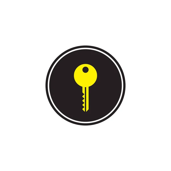 Symbol Symbolu Vektorové Ikony Klíče Žlutý Klíč — Stockový vektor