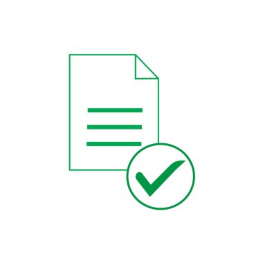 Beyaz arkaplanda kene ile onaylanmış antetli başlık