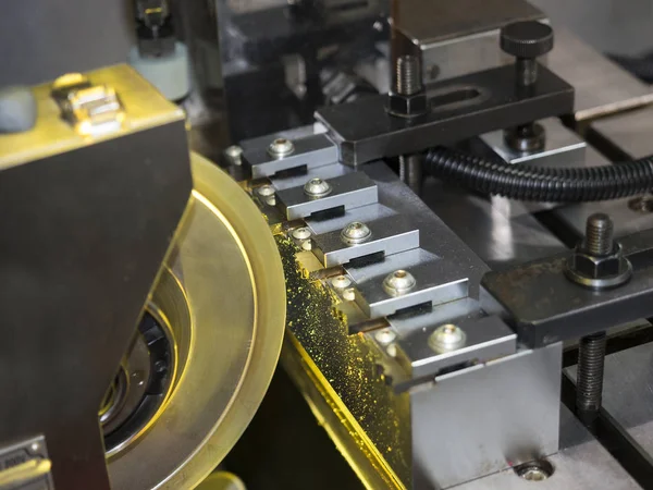 operator grinding and inspection high precision automotive part