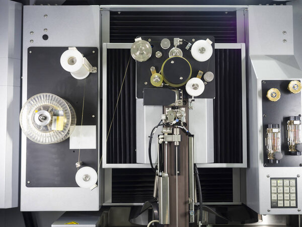 CNC wire cut machine cutting mold parts