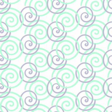 Bir spiral ile vektörsüz şablon. Kumaş, giysi ve kağıt tasarımı için doğrusal minimalist arkaplan.