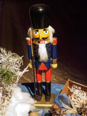 Noel dekorasyonu ile bir Fındıkkıran