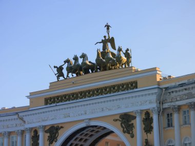 Kışın St. Petersburg Palace square