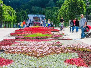 Moskova, Rusya - 18 Haziran. 2017. genel şeklinde Park karmaşık Tsaritsyno yaz