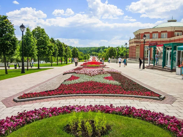 Μόσχα, Ρωσία - 18 Ιουνίου. 2017. γενική μορφή Park συγκρότημα Tsaritsyno το καλοκαίρι — Φωτογραφία Αρχείου