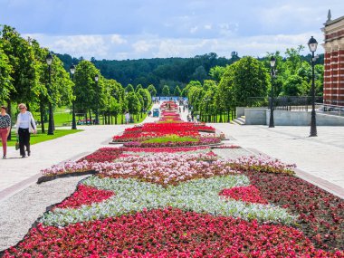 Moskova, Rusya - 18 Haziran. 2017. genel şeklinde Park karmaşık Tsaritsyno yaz