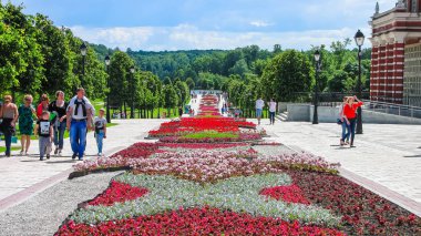 Moskova, Rusya - 18 Haziran. 2017. genel şeklinde Park karmaşık Tsaritsyno yaz