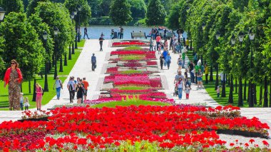 Moskova, Rusya - 18 Haziran. 2017. genel şeklinde Park karmaşık Tsaritsyno yaz