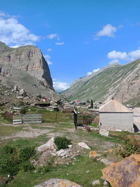 Antiguo Pueblo Alta Montaña Barranco Kabardino Balkaria Rusia —  Fotos de Stock