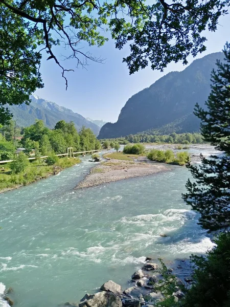 Beautiful Mountain River Mountains — Stock Photo, Image
