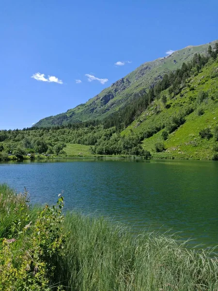 Beautiful Lake Mountains Stock Photo