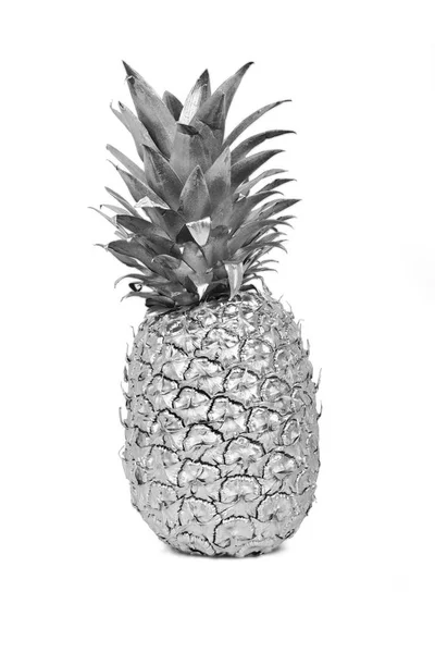 Beyaz gümüş boyalı ananas